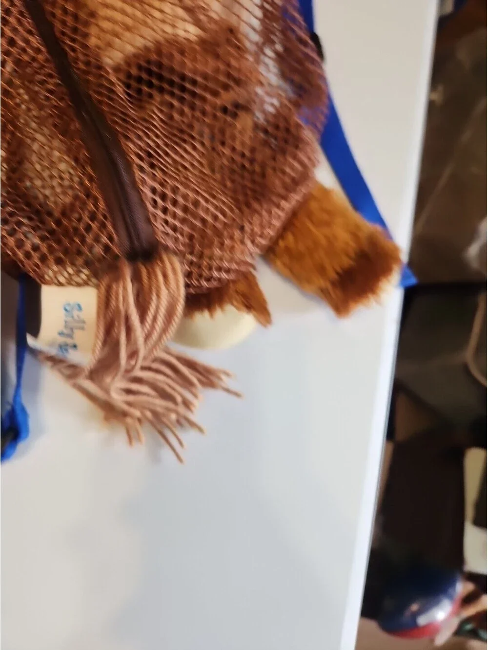 Stephen Joseph Silly Sacs Plush Stuffed Horse Pony Netted Backpack Bag 14